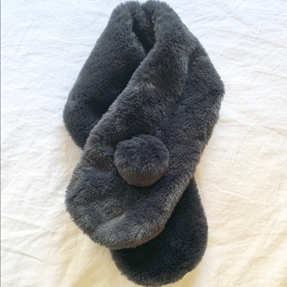 NWOT Zara Kids Midnight Blue Faux Fur